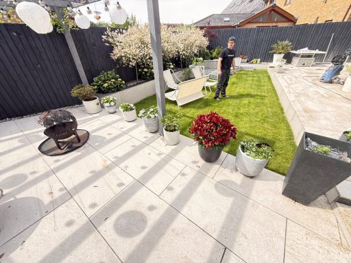 Completed Flowpoint Patio Grouting Completed patio after Flowpoint grouting
